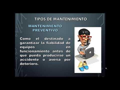 ¿Cuáles son los 4 tipos de mantenimiento de una computadora?